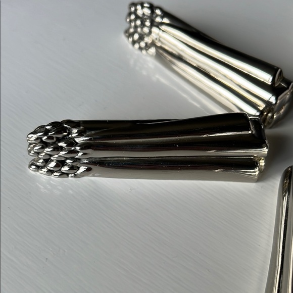 Vintage Silea Silver Plate Asparagus Knife Rests - Picture 2 of 11